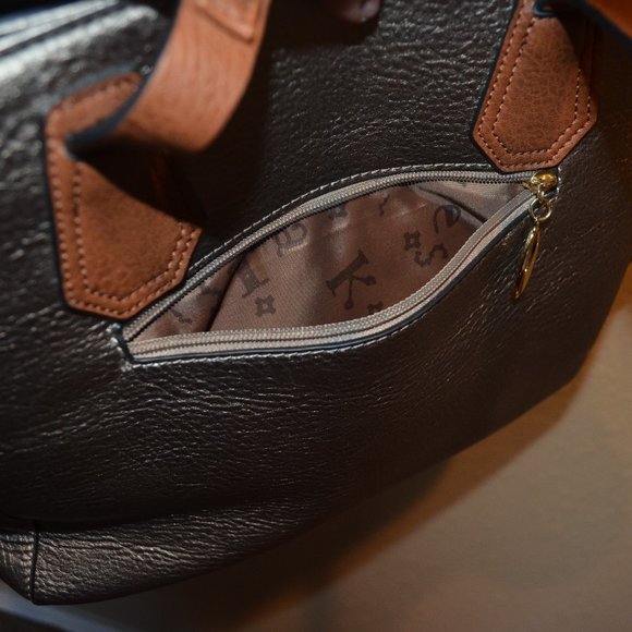 Treska Silver & Brown Studded Shoulder Bag - NWOT - Picture 12 of 16